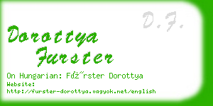 dorottya furster business card